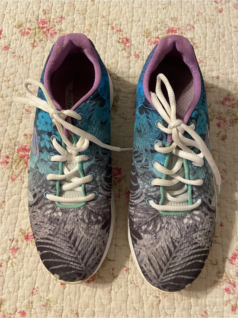 Sketchers Tropical Print Sneakers